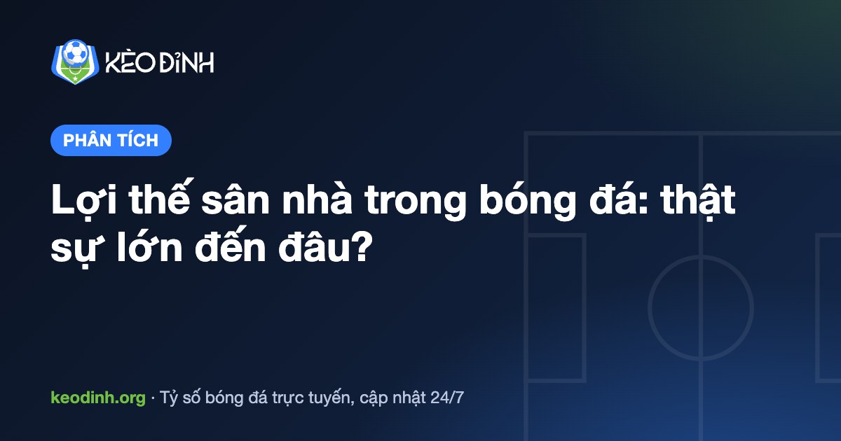 Lợi thế sân nhà trong bóng đá: thật sự lớn đến đâu?